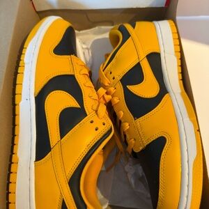 Nike Dunk Low Retro in Black, Orange, and White